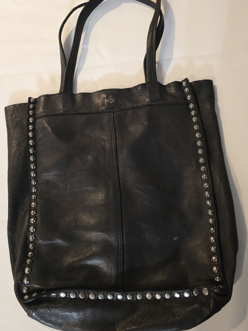 ￼

￼

￼

Harbour 2nd Frame North South Studded Leather Tote Ash Black